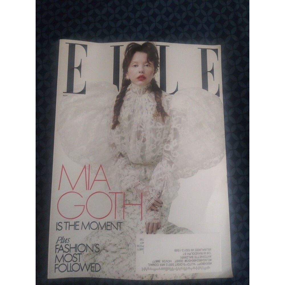 MIA GOTH - ELLE MAGAZINE - NOVEMBER 2025